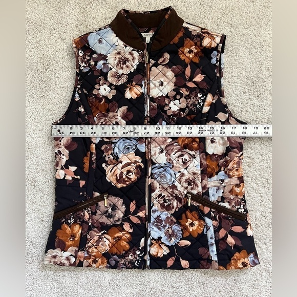 Tyler Boe Floral Quilted Vest Size Small - Picture 5 of 9